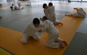 Loïc et Nathan à l'échauffement