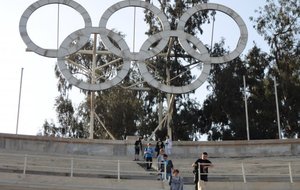 Anneaux Olympique représentant les 5 continents