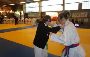 Manon et Laurine à l'échauffement