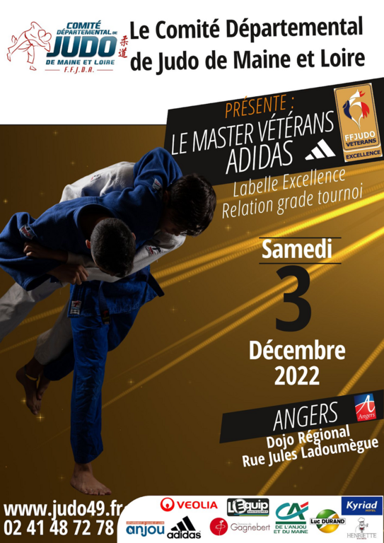 Master Vétérans Angers Adidas 3 décembre 2022